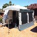 New Age Big Red Caravan  - Annex with Zip in/out pvc waterproof floor and front awning